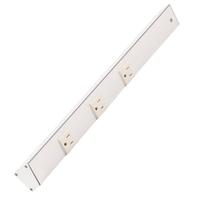 Task Lighting 18" 15 amp 120 volt White Under Cabinet Power Strip